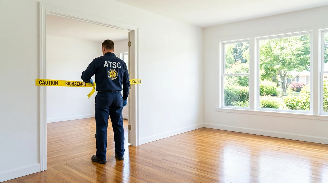 Certified biohazard cleanup crew performing Crime Scene Cleanup in Saraland